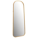 Simeon Metal Frame Full Length 59" Floor Mirror Antique Gold image