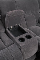 Weissman Motion Loveseat with Console Charcoal