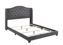 Tamarac Upholstered Nailhead Full Bed Grey