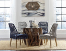 Nakia Woven Back Side Chairs Grey (Set of 2)