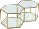Sei Brushed Gold Coffee Table