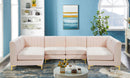 Alina Pink Velvet Modular Sectional