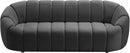 Elijah Grey Velvet Sofa