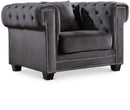 Bowery Grey Velvet Chair image