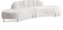 Divine Cream Velvet 2pc. Sectional image