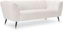 Beaumont Cream Velvet Sofa image