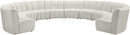Infinity Cream Velvet 10pc. Modular Sectional image