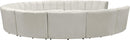 Infinity Cream Velvet 11pc. Modular Sectional