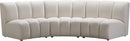 Infinity Cream Velvet 3pc. Modular Sectional image