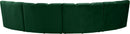 Infinity Green Velvet 4pc. Modular Sectional