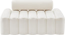 Melody Cream Velvet Loveseat