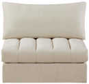 Jacob Cream Velvet Armless