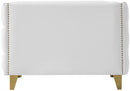 Michelle White Faux Leather Chair