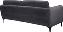 Poppy Grey Velvet Sofa