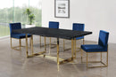 Giselle Navy Velvet Dining Chair