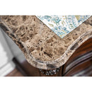 Menodora Brown Cherry Queen Bed