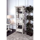 Georgia Antique White Pier Cabinet w/ 2 Doors - Star USA Furniture Inc