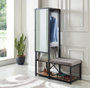 Gilfoyl Sand Black Mirror w/ Bench - Star USA Furniture Inc