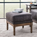 Tarragona Warm Gray Ottoman - Star USA Furniture Inc
