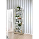 Carrollton Chrome Curio Cabinet - Star USA Furniture Inc