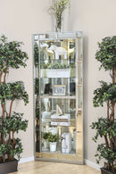 Chouteau Silver Curio Cabinet - Star USA Furniture Inc