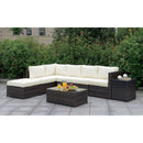 Ilona Brown/Beige L-Sectional + Coffee Table + End Table - Star USA Furniture Inc
