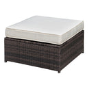 Ilona Brown/Beige Ottoman - Star USA Furniture Inc