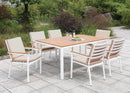 Aisha White/Oak Table - Star USA Furniture Inc