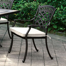 Charissa Antique Black/Beige Arm Chair (2/CTN) - Star USA Furniture Inc