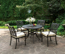 CHIARA II  5 Pc. Patio Dining Set, Fabric Cushion - Star USA Furniture Inc