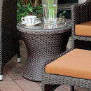 ALMADA Espresso Round Side Table - Star USA Furniture Inc