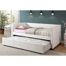 Cadiz White Daybed w/ Trundle, White - Star USA Furniture Inc