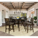 Holly Satin Walnut 5 Pc. Dining Table Set - Star USA Furniture Inc