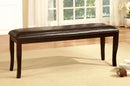 Woodside Dark Cherry/Espresso Bench - Star USA Furniture Inc