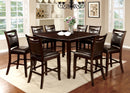 WOODSIDE II Dark Cherry 9 Pc. Counter Ht. Table Set - Star USA Furniture Inc