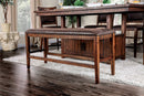 Wichita Light Walnut Counter Ht. Bench - Star USA Furniture Inc