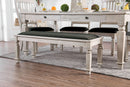 Georgia Antique White/Gray Bench - Star USA Furniture Inc