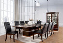 LAWRENCE Dark Cherry 9 Pc. Dining Table Set - Star USA Furniture Inc
