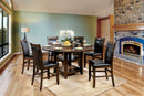 MEAGAN II Brown Cherry, Espresso 5 Pc. Counter Ht. Table Set - Star USA Furniture Inc