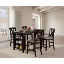 Lana Dark Walnut Counter Ht. Table - Star USA Furniture Inc
