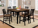 Izidora Rustic Oak/ Espresso Counter Ht. Table - Star USA Furniture Inc