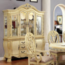 WYNDMERE Vintage White Hutch & Buffet (Touch Lights) - Star USA Furniture Inc