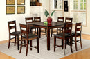 DICKINSON II Dark Cherry Counter Ht. Table w/ 18" Leaf - Star USA Furniture Inc
