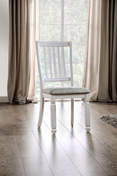 Kaliyah Vintage White/Light Gray Side Chair (2/CTN) - Star USA Furniture Inc