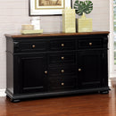 SABRINA Black/Cherry Server, Cherry & Black - Star USA Furniture Inc