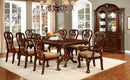 ELANA Brown Cherry 9 Pc. Dining Table Set (2AC+6SC) - Star USA Furniture Inc