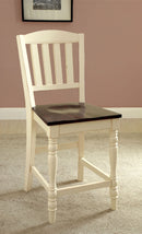HARRISBURG II Vintage White/Dark Oak Counter Ht. Chair (2/CTN) - Star USA Furniture Inc