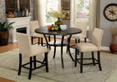 Kaitlin Light Walnut 5 Pc. Round Dining Table Set - Star USA Furniture Inc