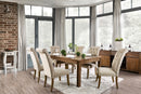 Sania I Rustic Oak 7 Pc. Dining Table Set - Star USA Furniture Inc