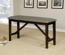 Bridgeville Wire Brushed Rustic Brown Counter Ht. Bench - Star USA Furniture Inc